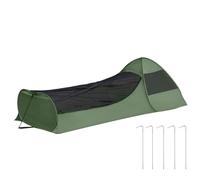 Single Person Tent Portable Sleeping Bag Net Tent with Double Zipper | Breathable Finer Mesh, Ampio Space Shelter for Travel Bedroom and Outdoor Trip