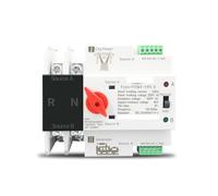 Single Phase Din Rail 110V 220V Dual Power Automatic Transfer Electrical Selector Switches Uninterrupted 2P 63A 100A 125A MQXFCZUX(110V,125A)