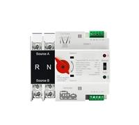 Single Phase Din Rail ATS 220V Dual Power Automatic Transfer Electrical Selector Switches Uninterrupted 2P 100A MQXFCZUX(110V)