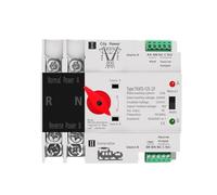 Single Phase Din Rail ATS 220V Dual Power Automatic Transfer Electrical Selector Switches Uninterrupted Power 2P 63A 100A 125A MQXFCZUX(100A)