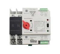 Single Phase Din Rail ATS 220V Dual Power Automatic Transfer Electrical Selector Switches Uninterrupted 2P 63A 100A 125A