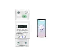Single Phase Din Rail Smart Meter timer Power Consumption Monitor Meter Wattmeter 110V 220V 50/60Hz MQXFCZUX