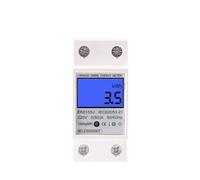 Single Phase LCD Digital Display Wattmeter Power Consumption Meter kWh AC 230V 220V 50Hz 60 HZ Din Rail EK015SJ CZAOINCU