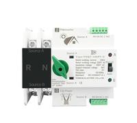 Single Phase Rail ATS inverter Dual Powe Transfer Selector Switches Uninterrupted 2P 63A 100A 125A(100A)