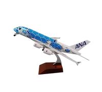 Single Plane For modello di aereo Airbus A380 in lega pressofusa da 20 cm con carrello di atterraggio, modello di aereo giapponese All Nippon Airways(Blue)