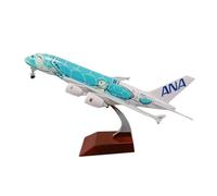 Single Plane For modello di aereo Airbus A380 in lega pressofusa da 20 cm con carrello di atterraggio, modello di aereo giapponese All Nippon Airways(Green)