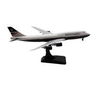 Single Plane Modello di aereo da collezione in lega, scala 1:400, Boeing B747-8i della British Airways, in metallo pressofuso, con supporto e ornamenti.