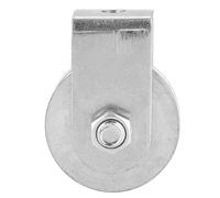 Single Pulley Block Pulley Roller Lifting Wheel Heavy Duty 0.3 Tons Loading Capacity Smooth Operation For Wire Rope Lifting Construction Work (Semi-enclosed ringless bearing)