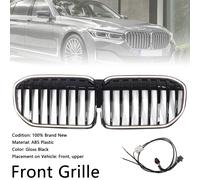 Single Slat Gloss Black Front Grill Grille Per BMW 7 Series G11 G12 2019-2022 L3