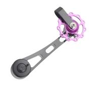 Single-Speed Chain Tensioner, Aluminum Alloy Bicycles Chain Adjuster, Lightweight Conversion Kit Gear Single-Speed Setup, for Daily Commuting, Competitive Racing, and Cycling Enthusiast, 9cm Aluminum