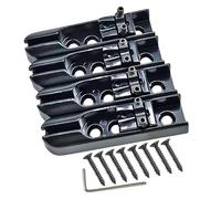 Single String Bass Bridge, 4 String Guitar Bridge, 6 x 1,6 x 1,1 cm, Tailpiece Parts Accessories, Premium Quality Costrution, Enhanced Sound Standard, Black Color