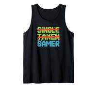 Single Taken Gamer Priorities Relationship Status Tee Canotta