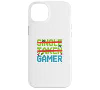 Single Taken Gamer Priorities relationship status tee Custodia per iPhone 14 Plus