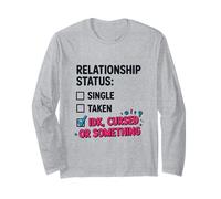 Single Taken IDK Cursed or Something Relationship Status Tee Maglia a Manica