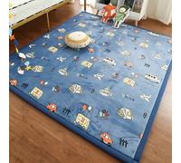 Single tree forest Tappeto Morbido per Bambini, 2,5 cm più Spesso Coperta strisciante, Tappeto Camera da Letto Bambini, Tappeto del Soggiorno-Bus-130 * 190cm