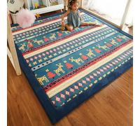 Single tree forest Tappeto Morbido per Bambini, 2,5 cm più Spesso Coperta strisciante, Tappeto Camera da Letto Bambini, Tappeto del Soggiorno-Elk-120 * 120cm