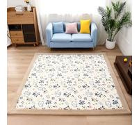 Single tree forest Tappeto Morbido per Bambini, 2,5 cm più Spesso Coperta strisciante, Tappeto Camera da Letto Bambini, Tappeto del Soggiorno-Cat (Beige)-80 * 100cm