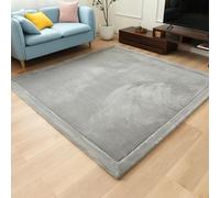 Single tree forest Tappeto Morbido per Bambini, 2,5 cm più Spesso Coperta strisciante, Tappeto Camera da Letto Bambini, Tappeto del Soggiorno-Silver Gray-100 * 180cm