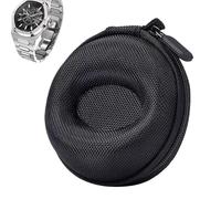 Single Watch Storage Box With Hard Shell Design, Shock-Absorbing Travel Case For Wristwatch Protection, EVA Compact Holder For Luggage Drawer Outdoor Use, 9.5x9.5x5.5cm