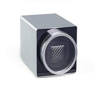 Single Watch Winder Automatic Watch PU Leather Silent Watch Winder Irregular Shape Transparent Cover Watch Box Automatic Display Box
