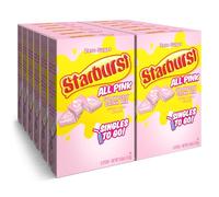 SINGLES TO GO! Starburst, mix per bevande in polvere, All Pink Strawberry, 12 scatole con 6 pacchetti ciascuna, 72 porzioni totali, senza zucchero, basta aggiungere acqua, 6 pezzi (confezione da 12)