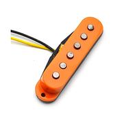 Singola Bobina Ceramica Magnete Elettrico Per Chitarra Per Chitarra Collo/Medio/Ponte Per Blu/Cielo/Arancione Pickup chitarra (Color : Orange Middle)