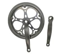 Singola Corona Biciclette Manovella Braccio 52T 170mm Guarnitura Piazza Taper City Biciclette Pieghevole Doppio Chainguard Ricambio Bici Doppio Chainguard