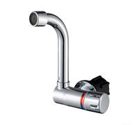 Singola Maniglia Rv Rubinetto Dell'acqua Rotante 360 Gradi Design Pieghevole Caldo E Freddo Miscelatore Corpo In Ottone Finitura Argento Per Camper