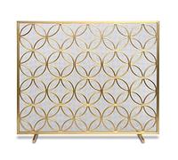 Singola protezione dello schermo del fuoco del pannello, protezione della scintilla del ferro battuto per sicurezza del camino