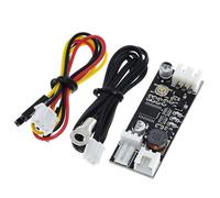 Singolo 12V 08A Dc Pwm 23 Filo Ventola Temperatura Controllo Velocità Controller