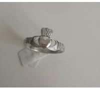 Singolo Anello Fede Fedine Vera Argento 925 irlandese claddagh Incision Gratis
