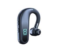Singolo auricolare vivavoce Bluetooth per guida/ufficio | Cuffie mono a mani libere con microfono ENC con cancellazione del rumore sinistra/destra, indossabile per autisti di camion