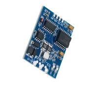 Singolo bordo delle interfacce del chip UART RS485 con l'isolamento dell'accoppiatore ottico e gli indicatori del LED per uso di automazione