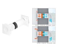 Singolo Camera Calore Recupero Kit Estrattore Ventola Supply Aria Pulita Hru