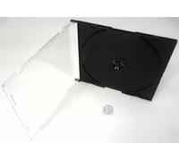 Singolo CD Ultra Slimline Custodie Nero Supporto (5)