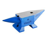 Singolo corno tondo incudine blocco in acciaio fuso strumento da banco for fabbro 10-60 kg creazione di gioielli attrezzatura manuale for fabbri Per uso fai da te(110LBS 50KG)
