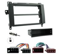 Singolo din Facia Iso Cablaggio Cavo Antenna Adattatore Cornice Kit Per Mercedes