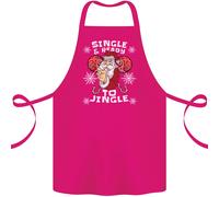 Singolo E Ready To Jingle Natale Divertente Cotone Grembiule 100% Biologico