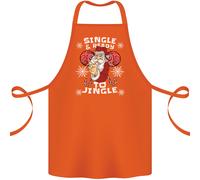 Singolo E Ready To Jingle Natale Divertente Cotone Grembiule 100% Biologico