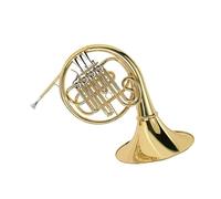 Singolo Fila Corno Francese 4 Tasti Singolo Bb Tasto Oro Francese Corno Giallo Ottone Materiale