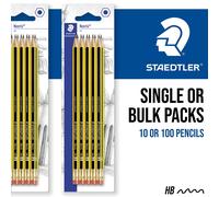 Singolo & Lotto Confezioni Staedtler 122 Noris Grafite Matite con Gomma Punta -
