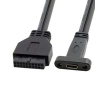 Singolo Port USB 3.1 Tipo C Usb-C Femmina A 3.0 Scheda Madre 19Pin Collettore