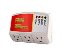 Singolo/tre presa di tensione Protector Surge Protector Multi-funzione Spina con protezione da sovratensione e sottotensione 120V 10A (3 Holes)
