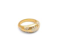 SINGULARU - Anello Margaret. Ottone avec Placcatura in oro 18 kt et Smalto. Gioielli da donna. Taglia 54.