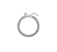 SINGULARU - Bracciale Big Rope. Acciaio. Catena Maxi con Lunghezza 17 cm + Estensione 3 cm. Gioielli da Donna