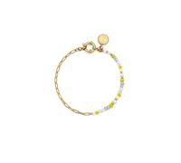 SINGULARU - Bracciale Chic Nora. Acciaio avec Placcatura in oro 18 kt et Bicchiere. Gioielli da Donna.