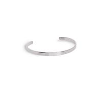 SINGULARU - Brazalete Plate. Acciaio. Bracciale rigido e regolabile con apertura di 3 cm. Gioielli per donna