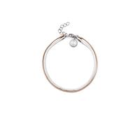 SINGULARU - Cavigliera Doble Lisse Tail. Acciaio. Gioielli da donna.