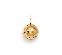 SINGULARU - Charm Chiama Angeli. Ottone con Placcatura in oro 18 kt e Zirconia. Gioielli da donna.