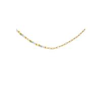 SINGULARU - Collana Chic Nora. Acciaio avec Placcatura in oro 18 kt et Bicchiere. Gioielli da donna.